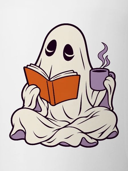 Bibliophile Geist mit Kaffee