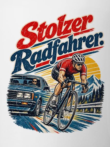 Stolzer Radfahrer Geschenkidee