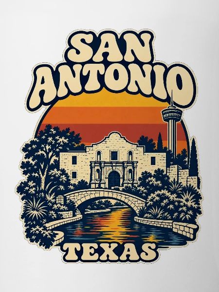 Texas San Antonio Retro 