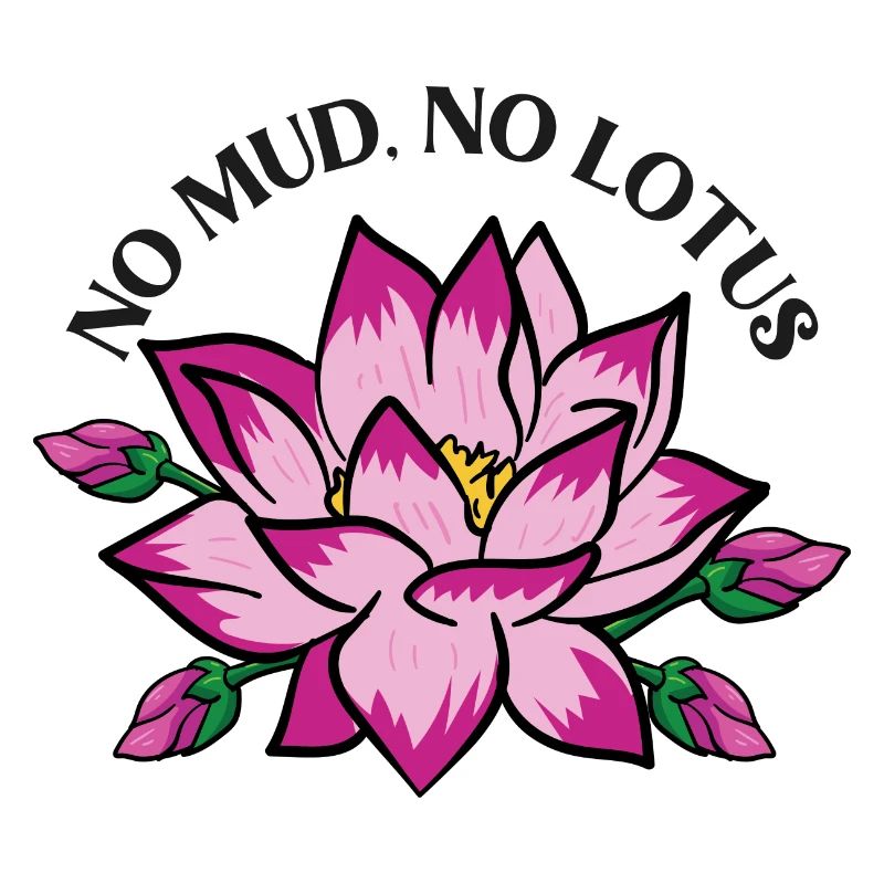 Pas de boue pas de fleur de lotus fleur de lotus