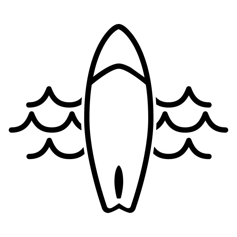 Waves Symbol Surfboard Wave Surfer