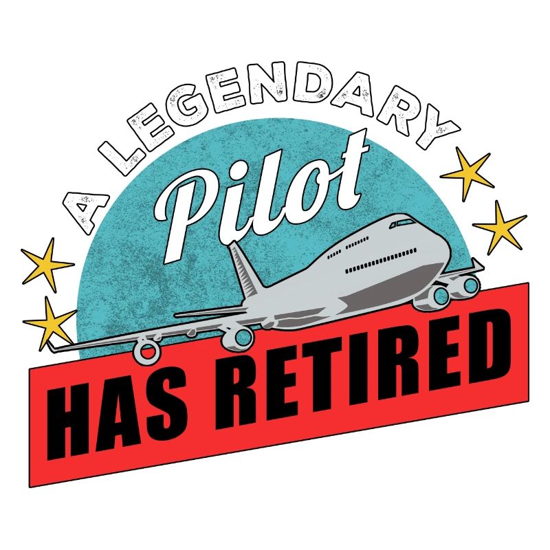 Airplane Pilot Fly Pension Stopped I Gift