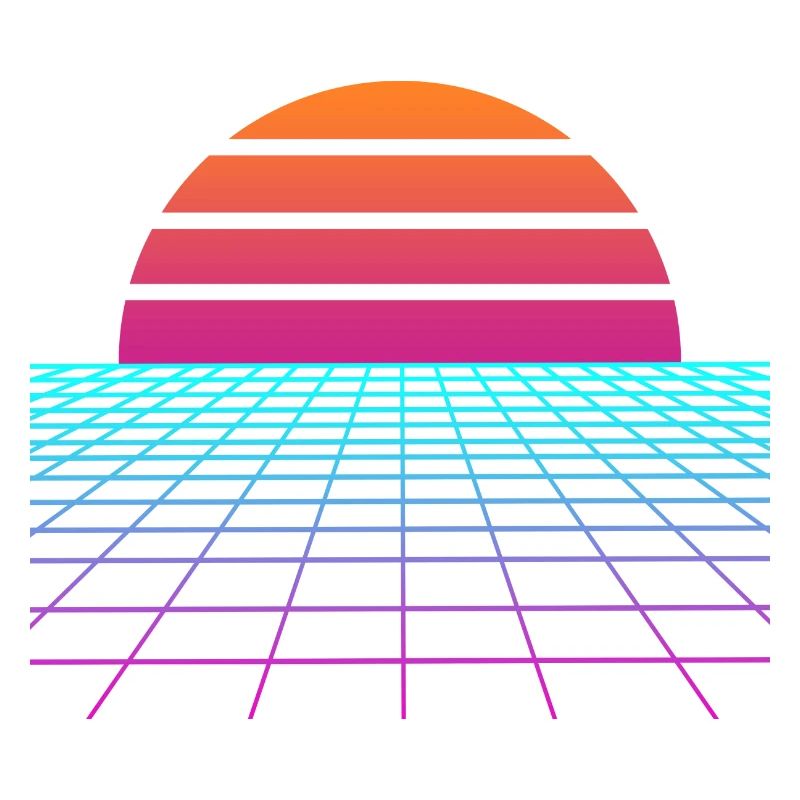 Synthwave Sunset. Maler Gift