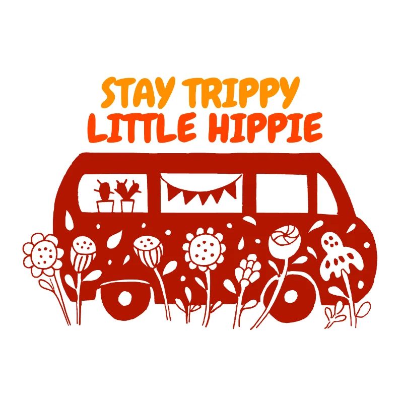Sommer Hippie Retro Bus Design