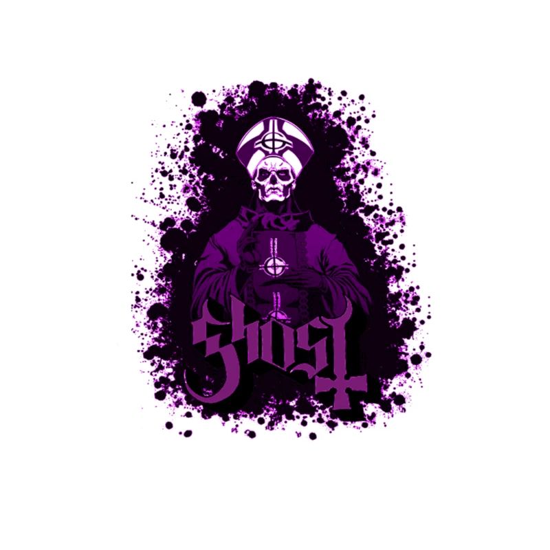 Ghost logo purple