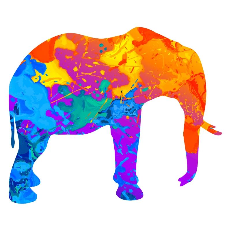 Elefant Elefanten Silhouette Geschenk