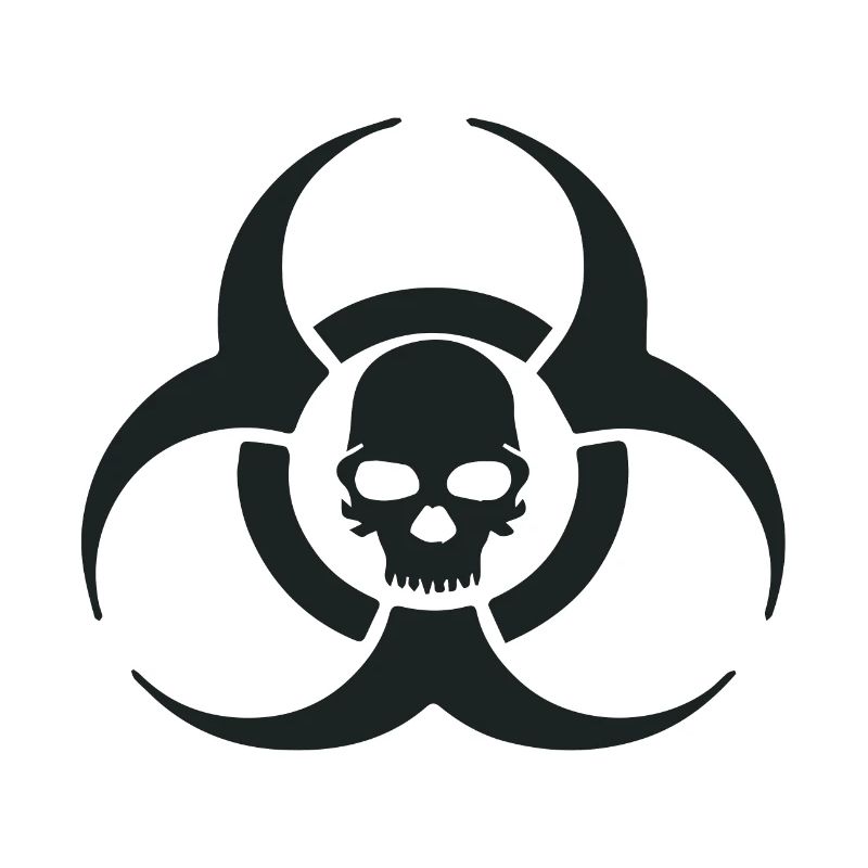 Biohazard Skull Symbol