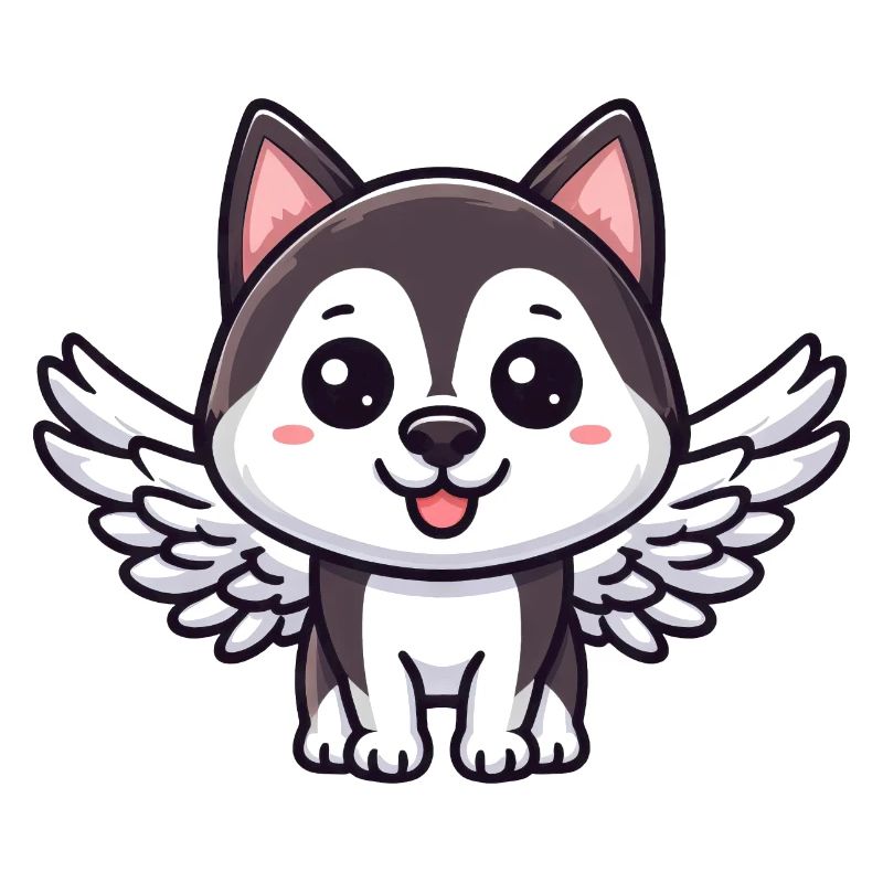 Angel Husky, Wing Comic, Sky Dog