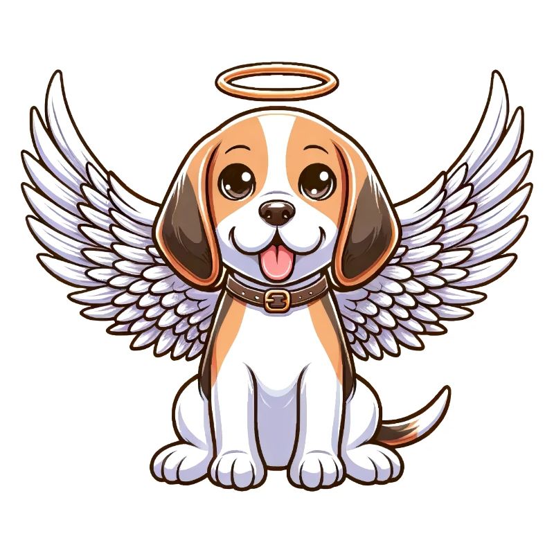 Beagle Angel Celestial Wings