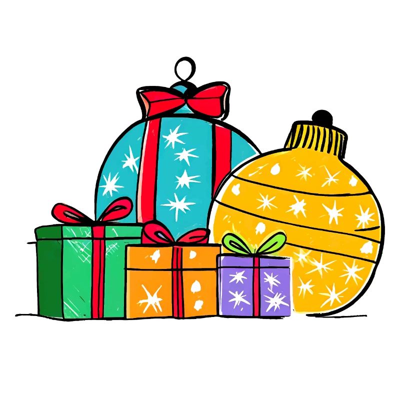 Christmas Gift Balls & Boxes
