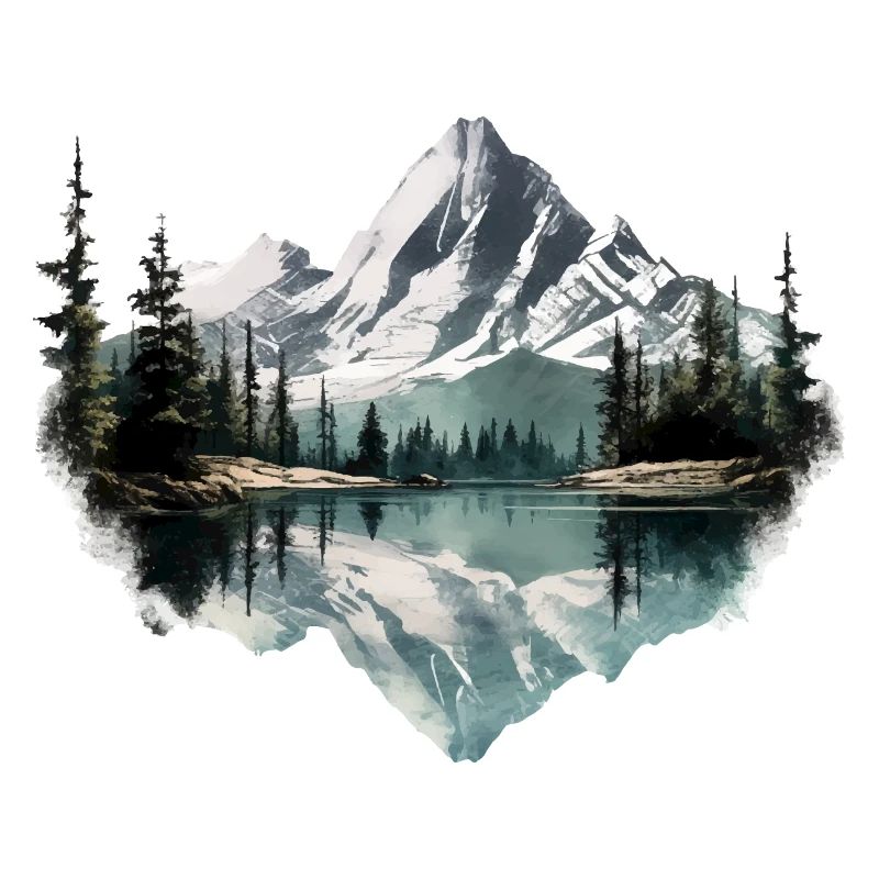 Schöne Landschaft mit Berge, Geschenk Wandern