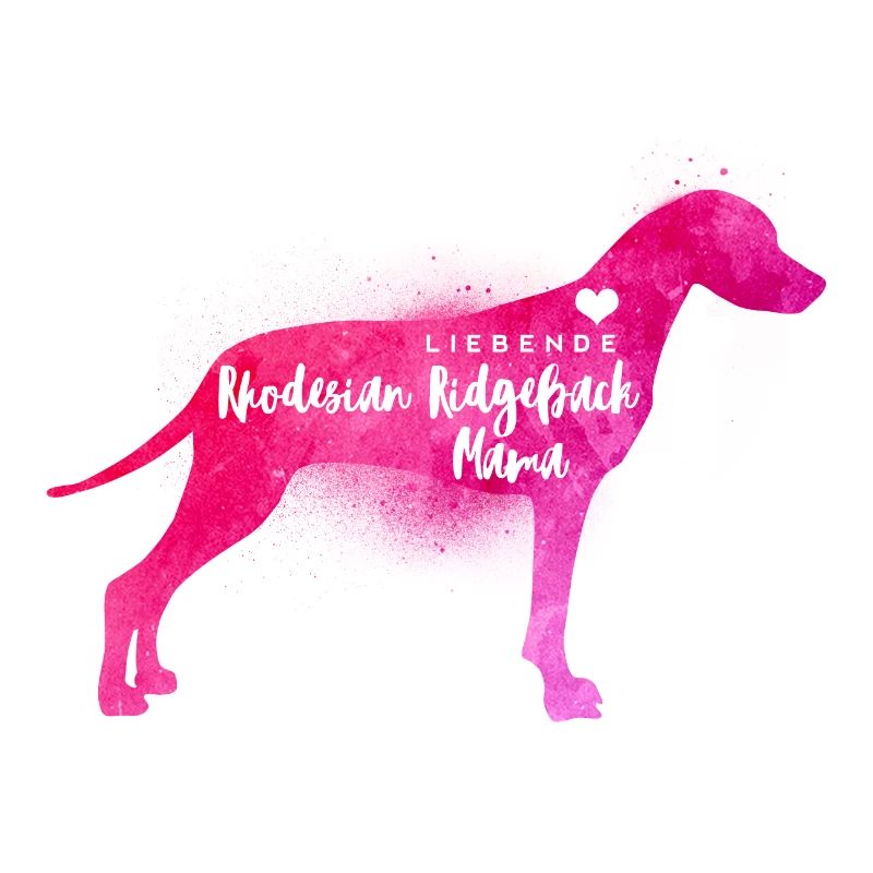 Liebende Rhodesian Ridgeback Mama
