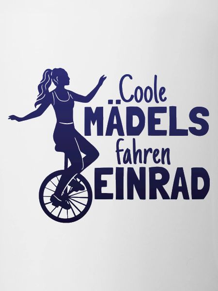 Einradfahrerin Coole Mädels Fahren Einrad