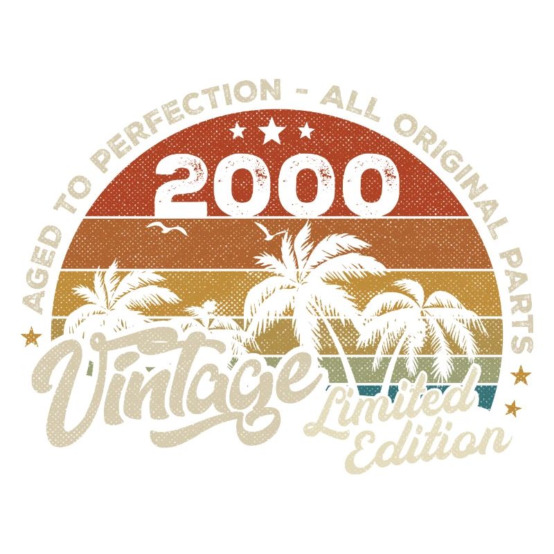 Vintage 2000 Birthday Retro 2000