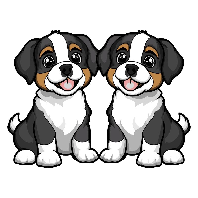 Saint Bernard Hund Comic