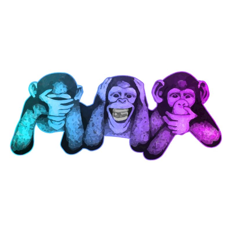 Die drei Affen | 3 Wise Monkeys Weise Affen