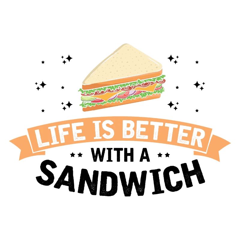 Leben ist Besser mit Sandwich Essen BBQ