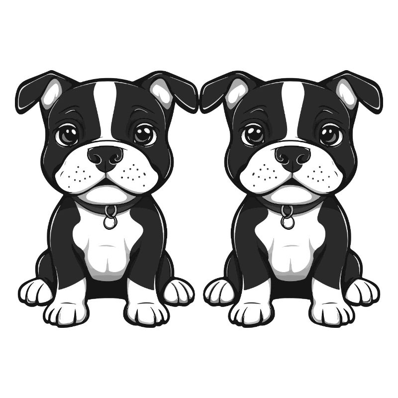 Pit Terrier Dog Comic