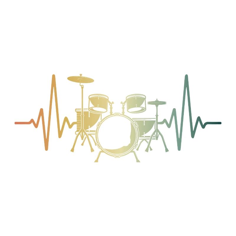 Drums Pulse Heart Drummer