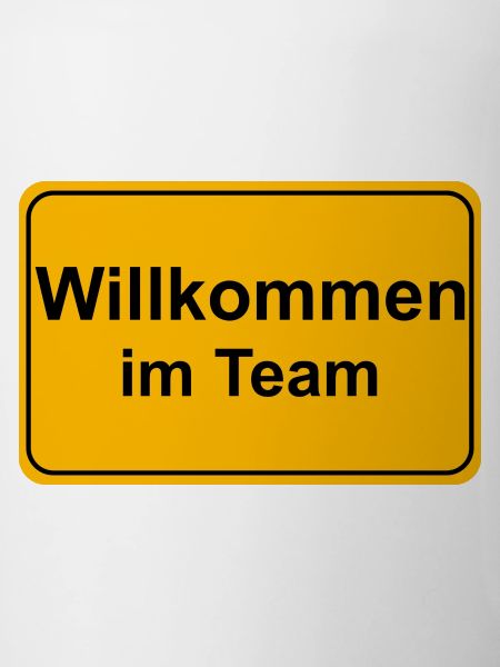 Willkommen Tasse