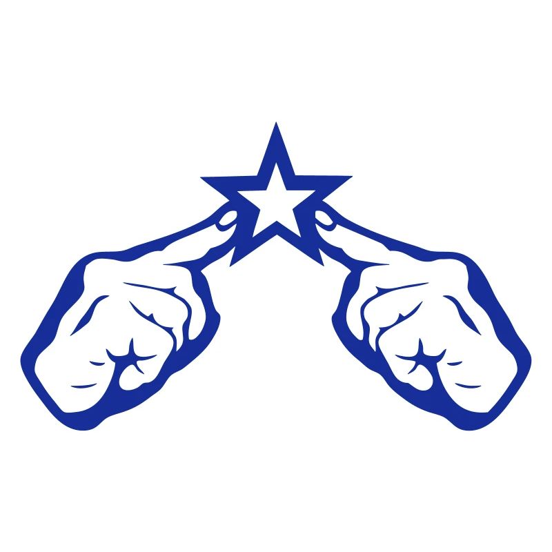 hand finger point on star 2