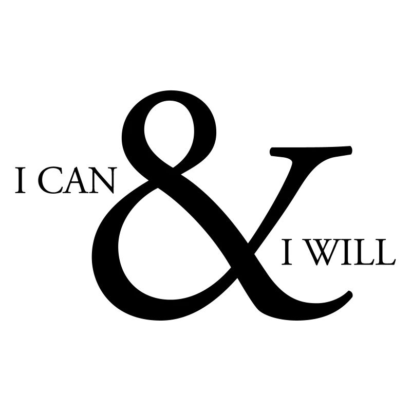 I can &i will