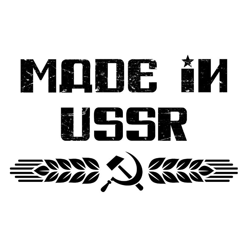 Made in USSR Schrift Sowjetunion