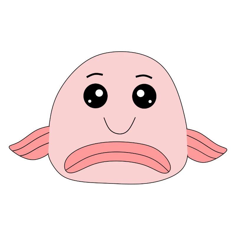 Blobfish fish comic ugly fish