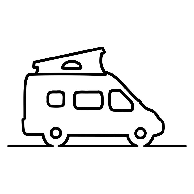 Panel van / van with pop-up roof - contour