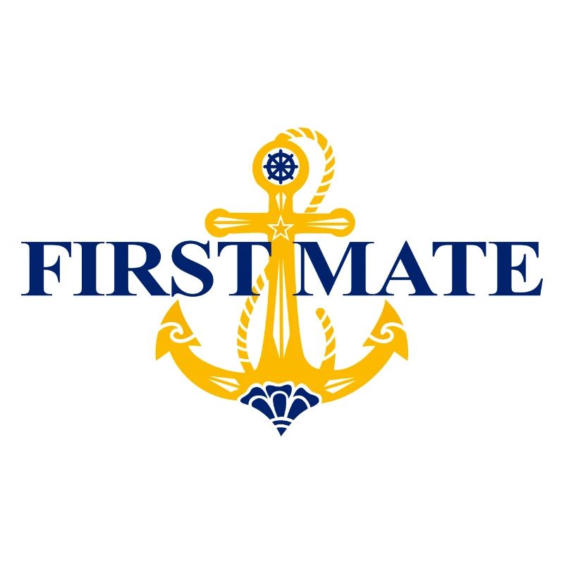 Anchor, Captain, First Mate, Sailing, Matching Pair
