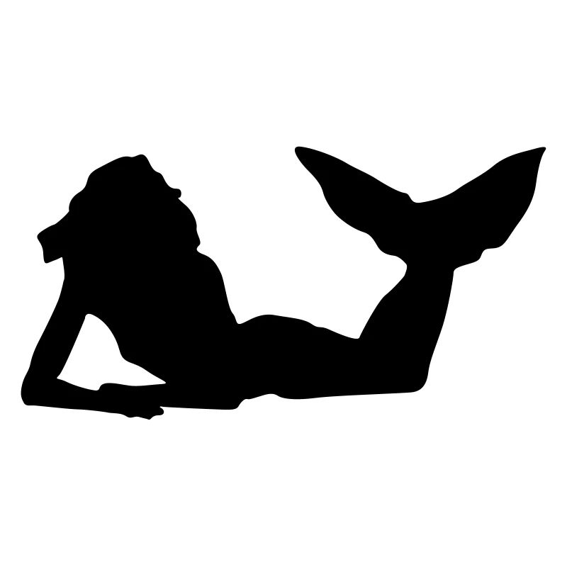 silhouette de nage sirène