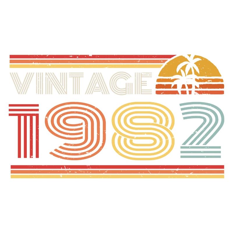 1982 Tenue d’anniversaire en édition limitée 1982 Vintag