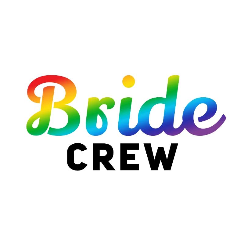 Braut-Crew Regenbogen