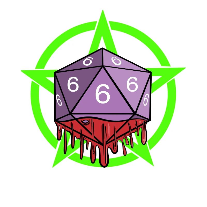 Dice RPG Game Role Playing 666 with Pentagram