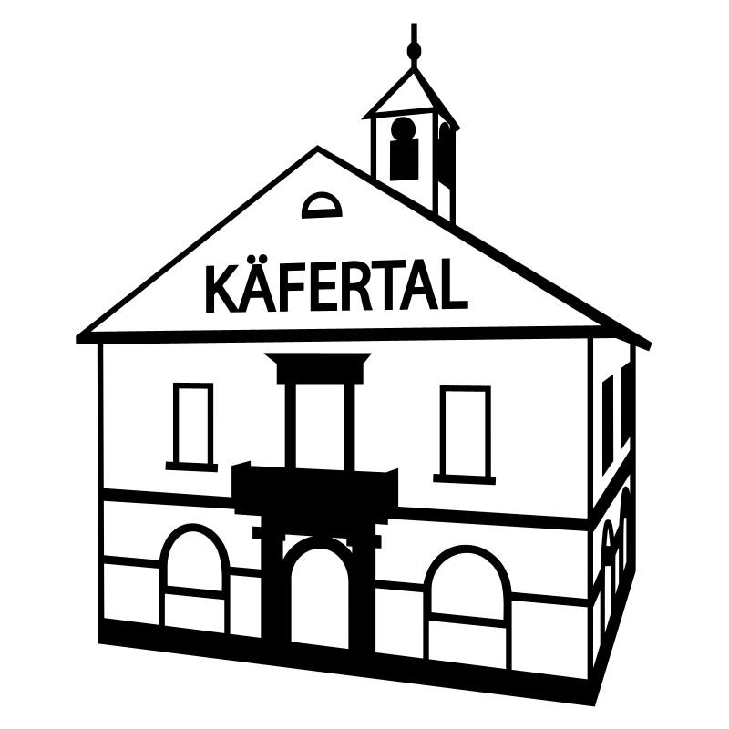 Mannheim Käfertal in black