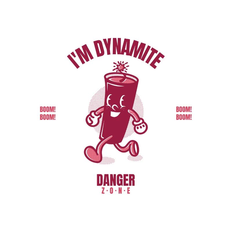 Ich bin Dynamit Gefahren Zone BOOM BOOM