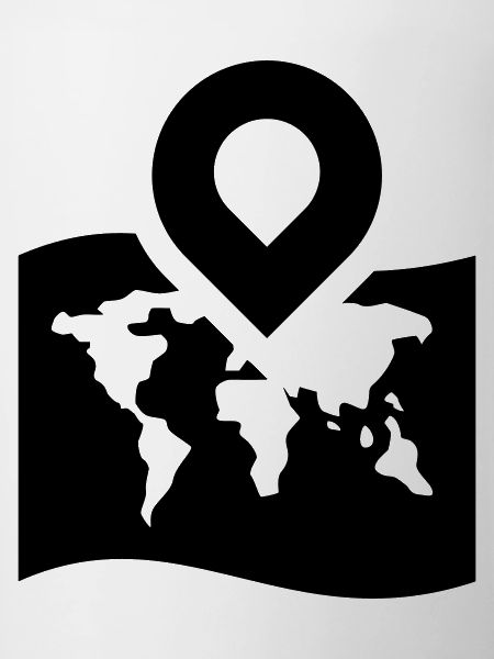 World map icon icon