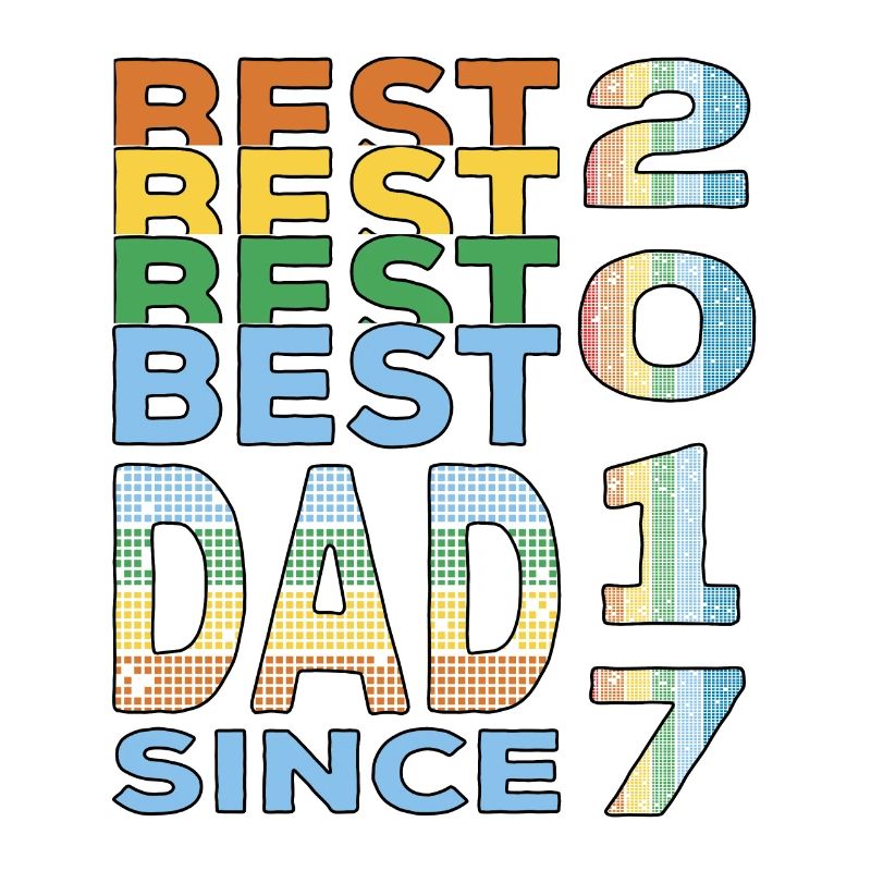 Bester Papa der Welt seit 2017 Vatertag Geburtstag