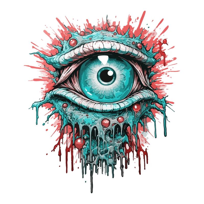 Psychédélique Oeil Coloré LSD Drogues Trip