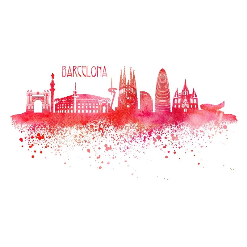Skyline Barcelona Spanien