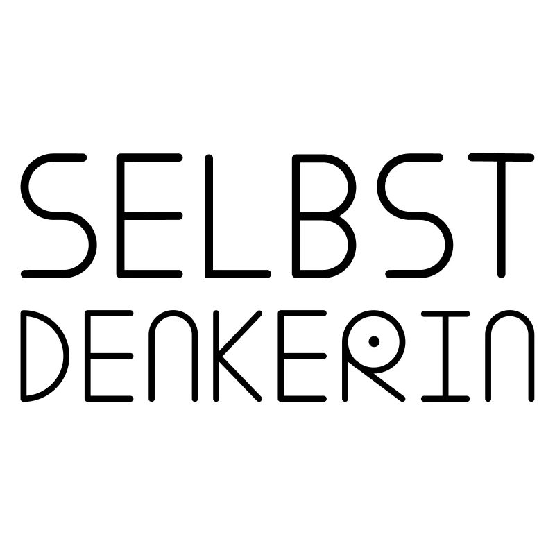 Statement SELBSTDENKERIN Typografie 1