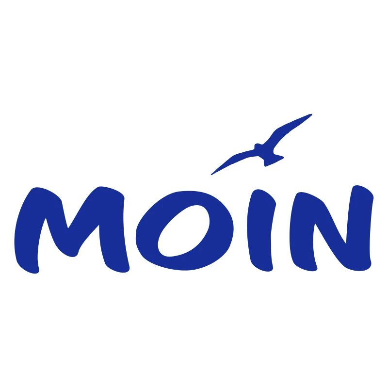 Moin mit Möwe weiß