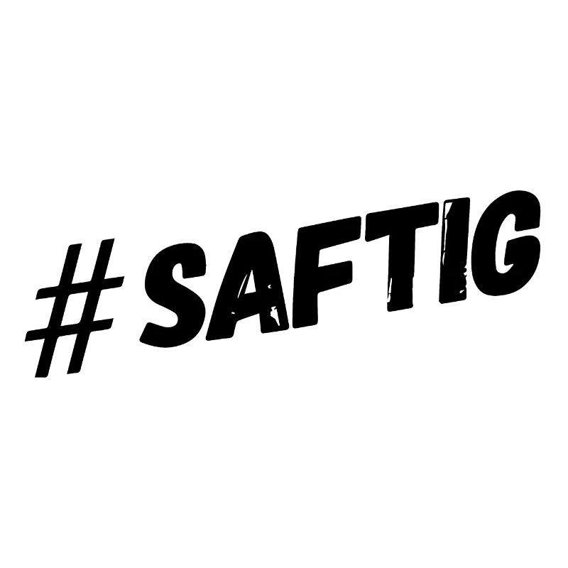 Hashtag Saftig - schwarz