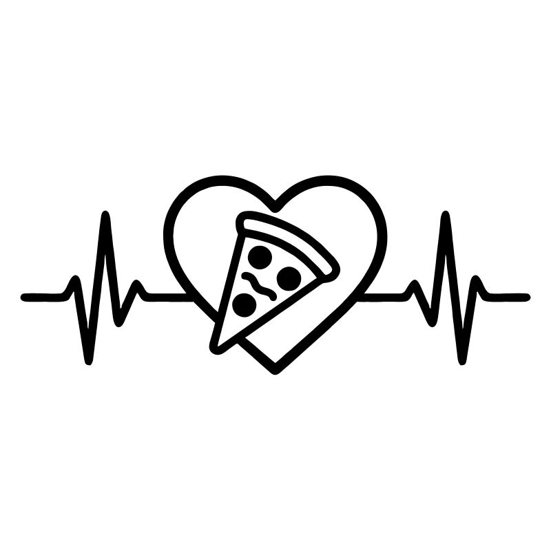 Pizza Stueck Herz