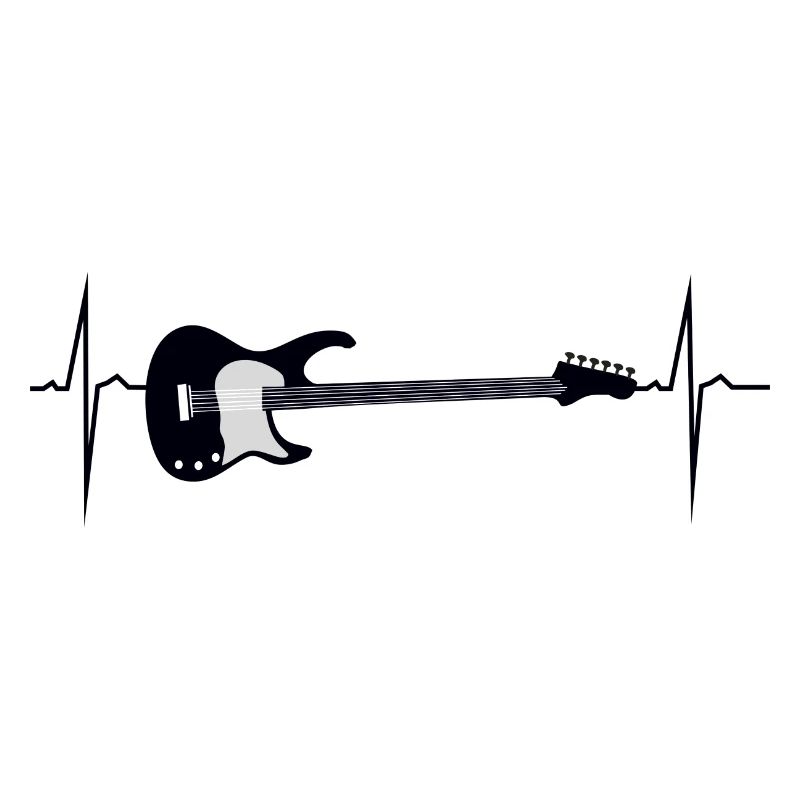 mon cœur bat pour e guitare