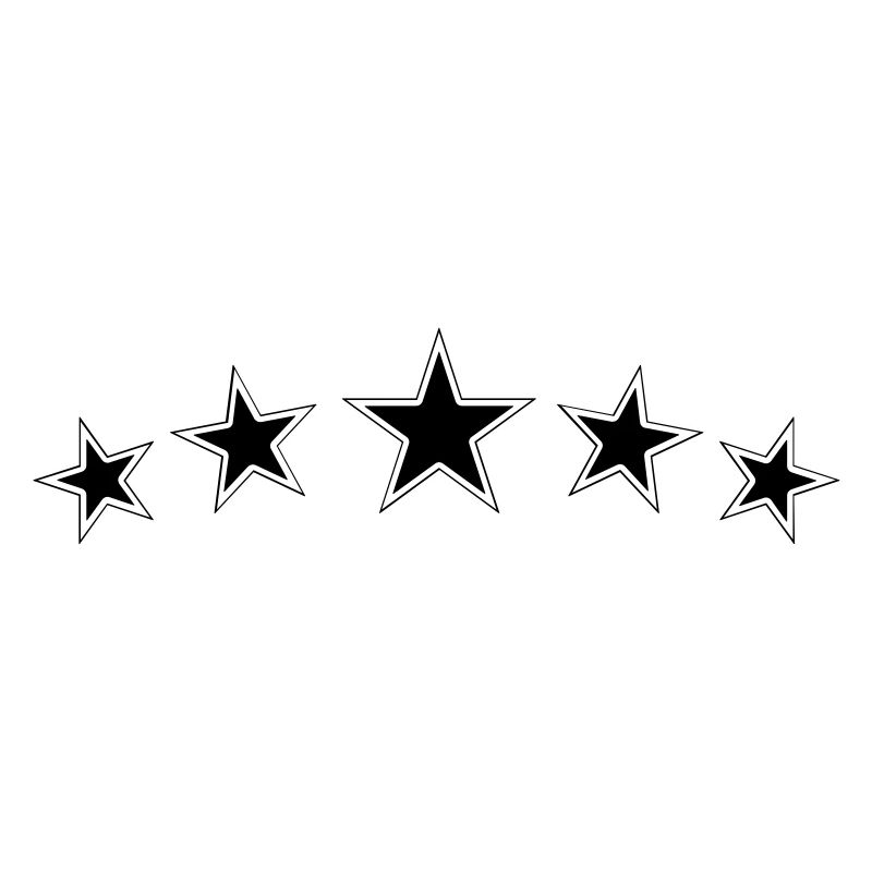 Symbole cinq étoiles