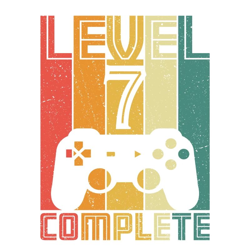 7ème anniversaire Gamer Niveau 7 Complet 7 ans