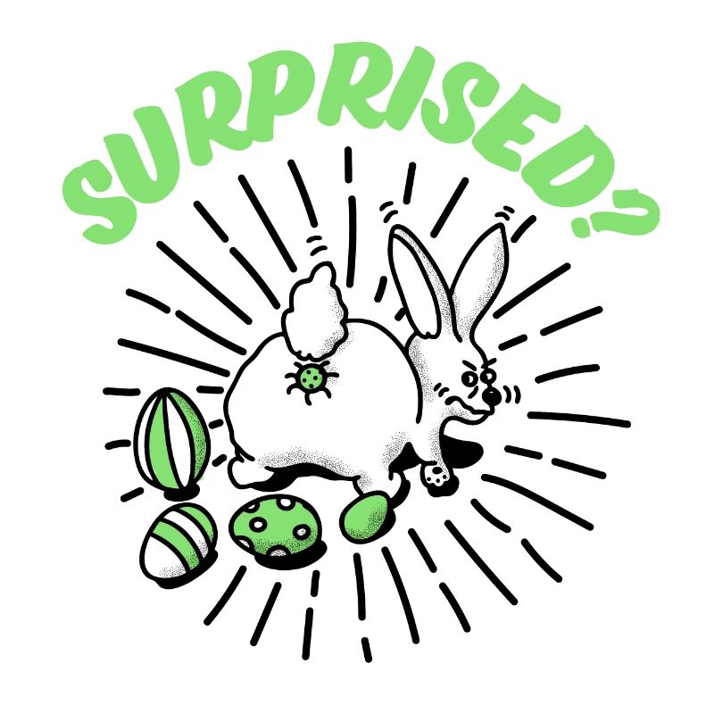 Osterhase mit Eiern