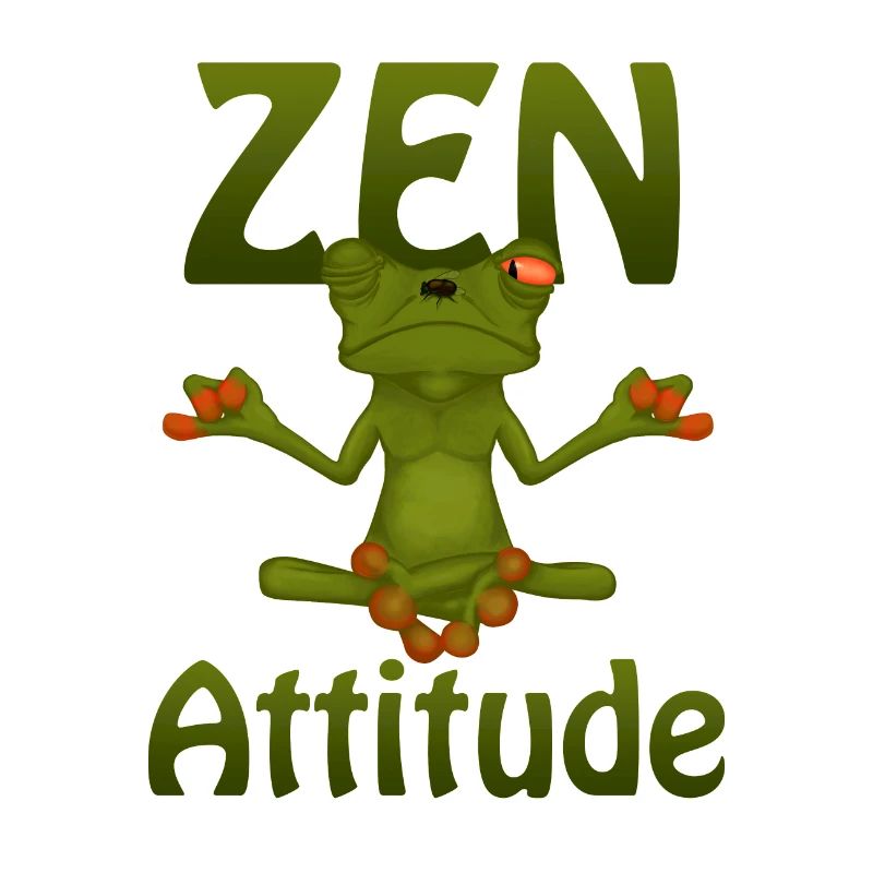 Frog Zen Attitude