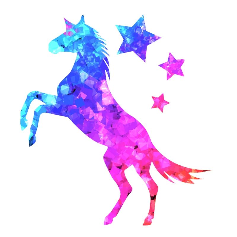 Fantasie Einhorn mit Stern